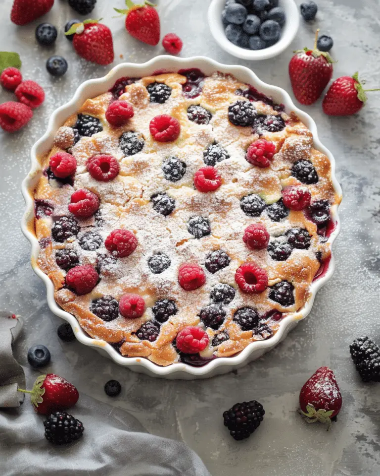 Clafoutis with Mixed Berries