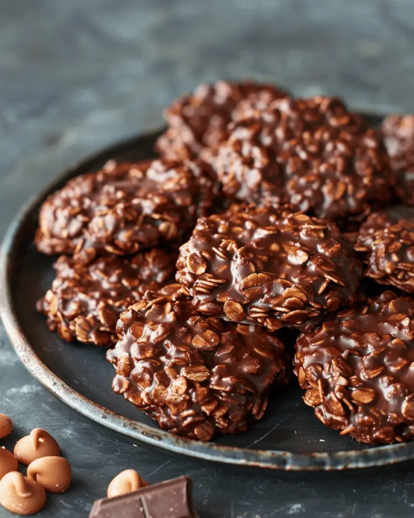Classic No-Bake Chocolate Oatmeal Cookies