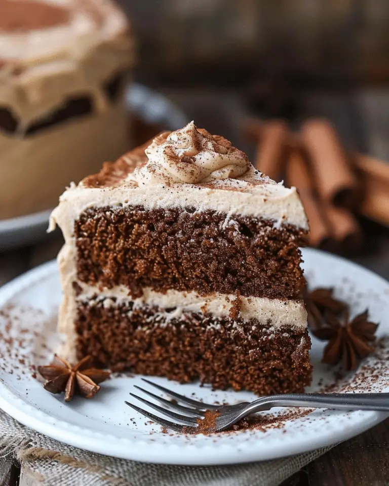 Cozy Gingerbread Cake with Cinnamon Molasses Frosting