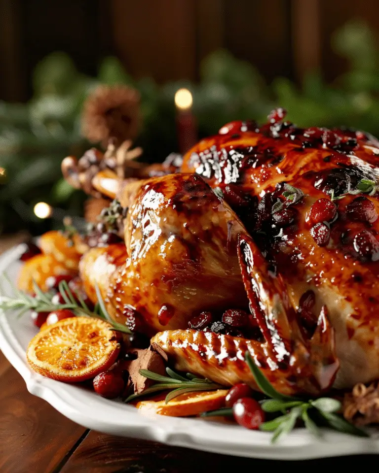 Cranberry Orange Glazed Turkey Breast