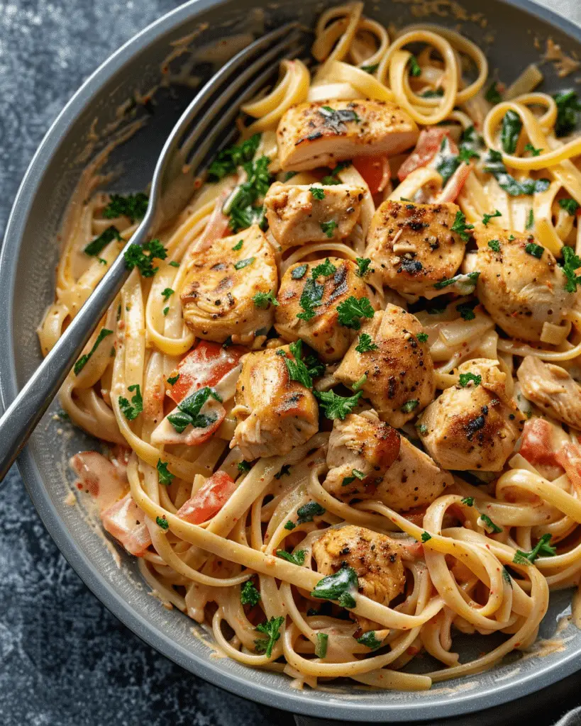 Creamy Cajun Chicken Linguine