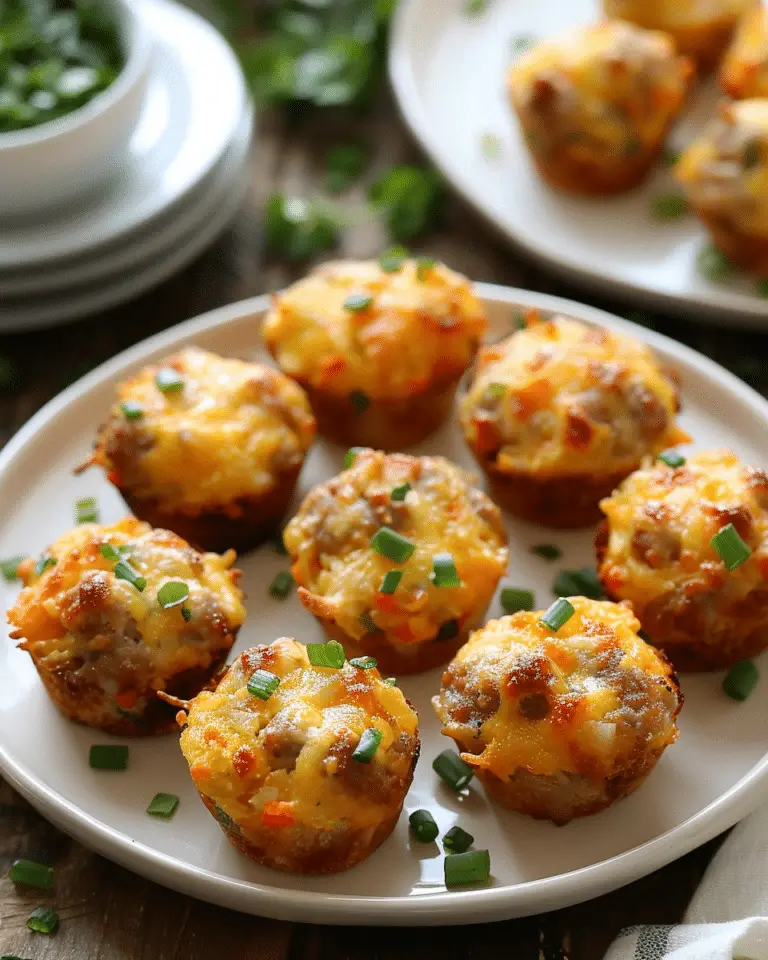 Creamy Cheddar & Sausage Bites