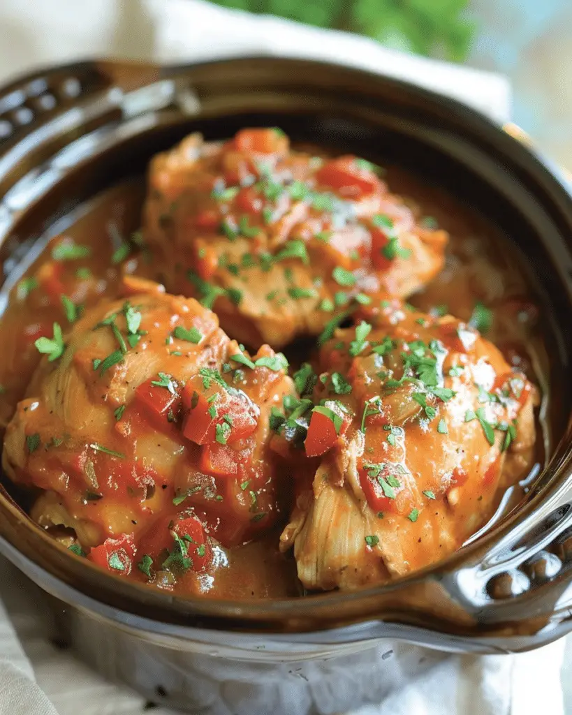 Crockpot Salsa Chicken
