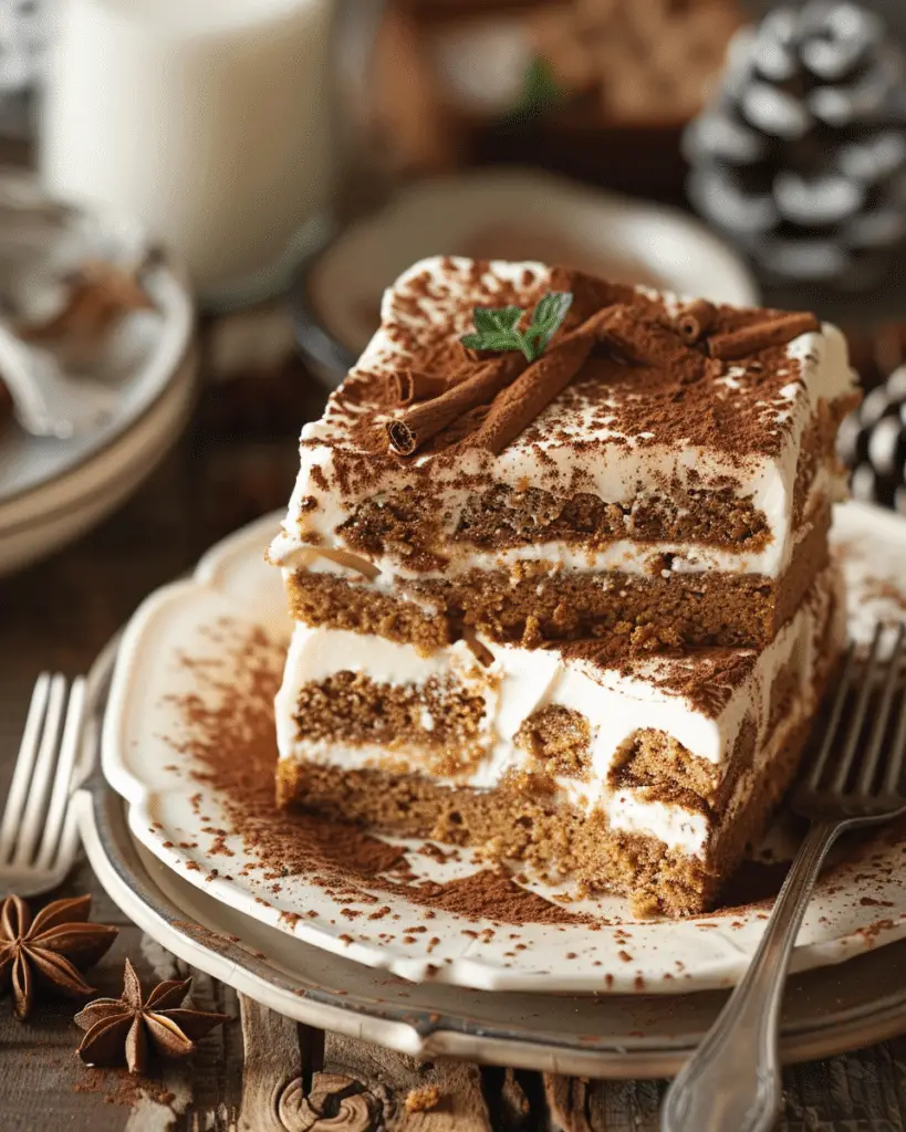 Gingerbread Holiday Tiramisu