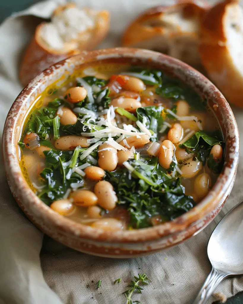 Gioli e Scarola (Beans and Escarole Soup)