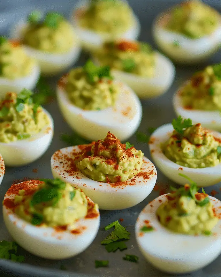 Guacamole Deviled Eggs
