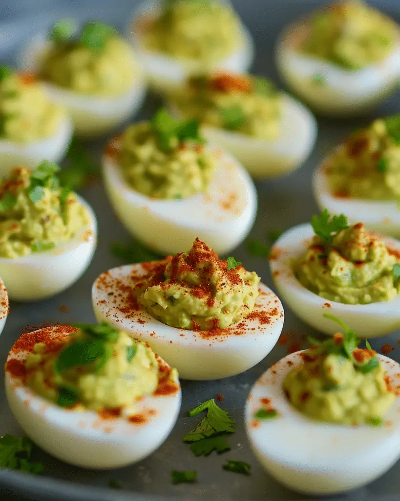Guacamole Deviled Eggs
