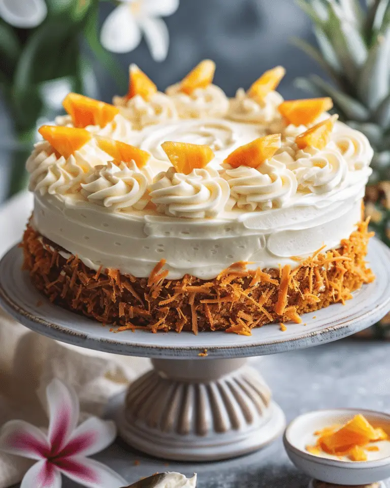 Hawaiian Carrot Pineapple Cake