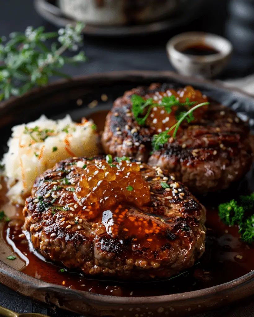 Japanese Hamburg Steak (Hambāgu)