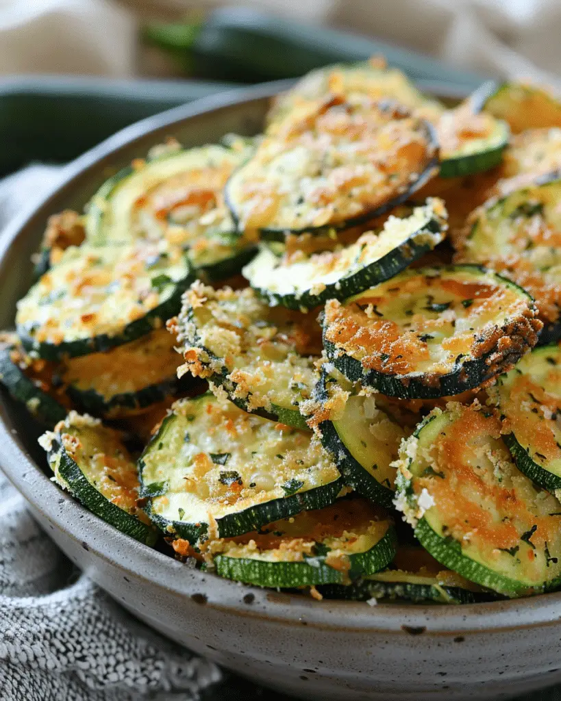 Low-Fat Oven-Baked Zucchini Crisps