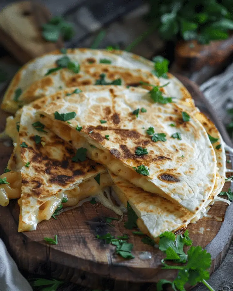 Mac ’n’ Cheese Quesadillas with a Cheesy Twist