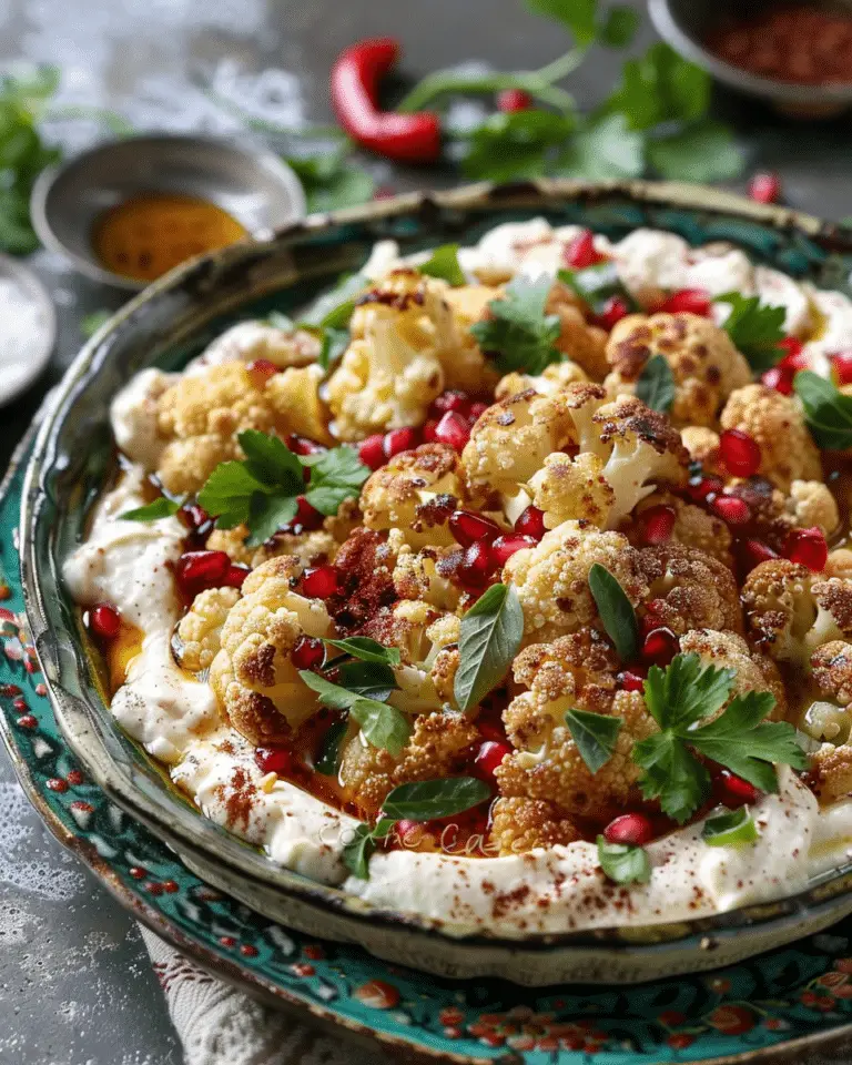 Moroccan Cauliflower with Tahini‑Honey