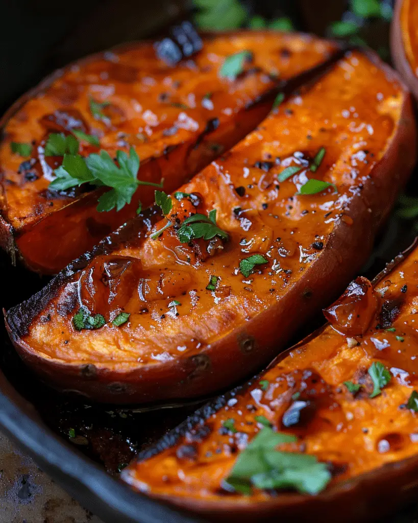 Roasted Sweet Potatoes with Crispy Caramelized Edges