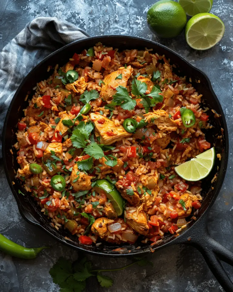 Salsa Chicken Rice Skillet