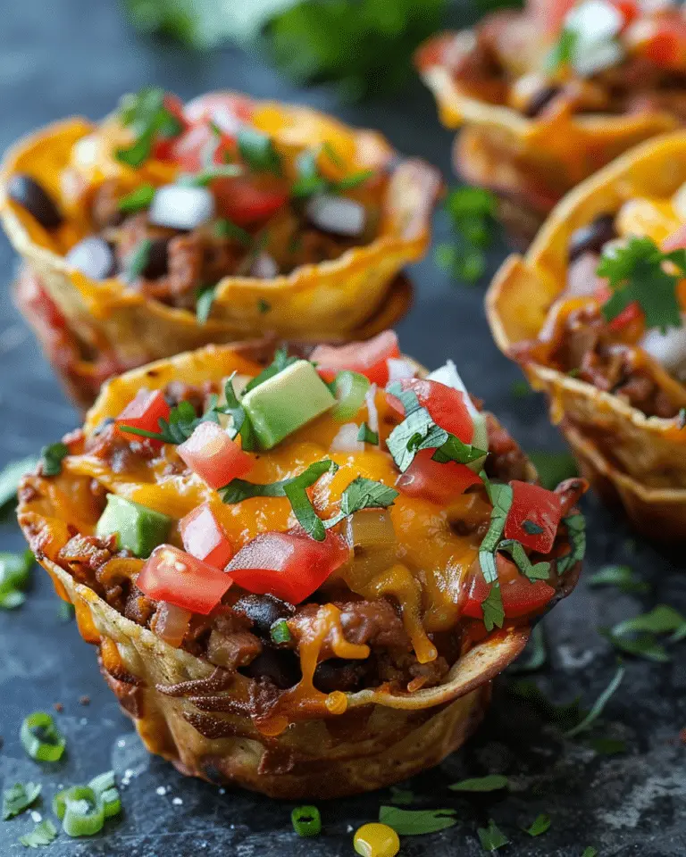 Savory Baked Taco Cups