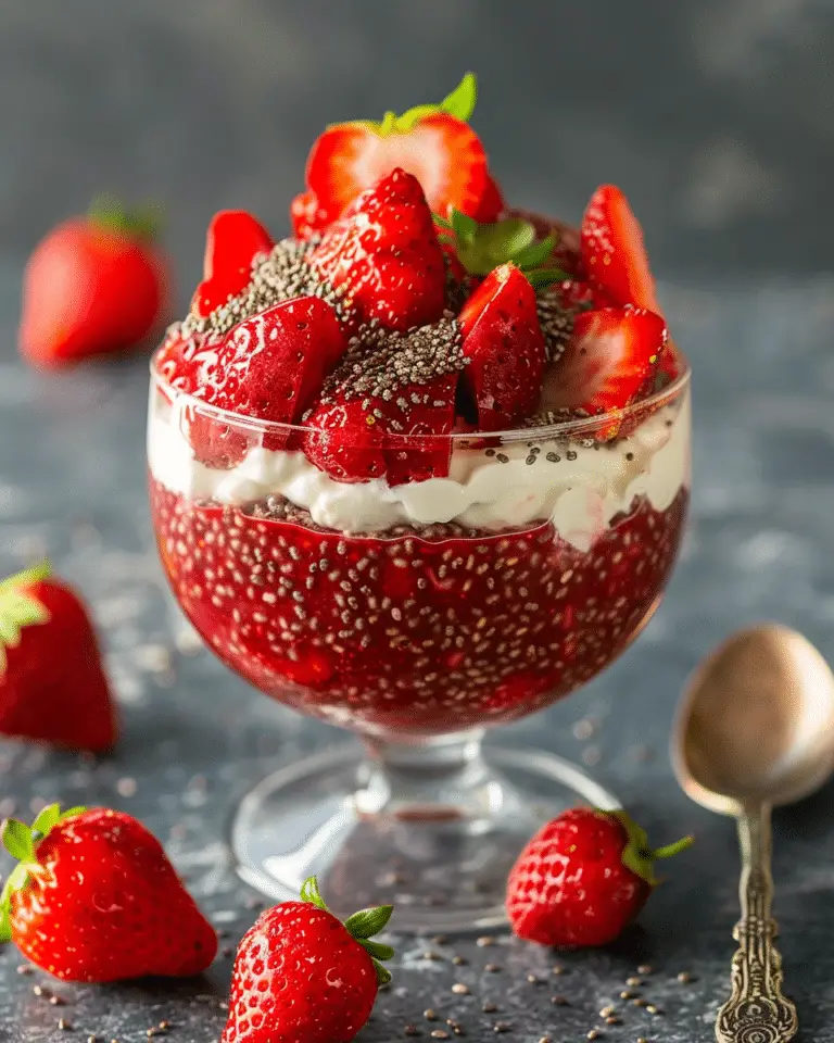 Strawberry Chia Seed Pudding