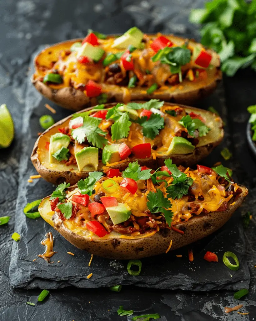Taco Loaded Baked Potatoes