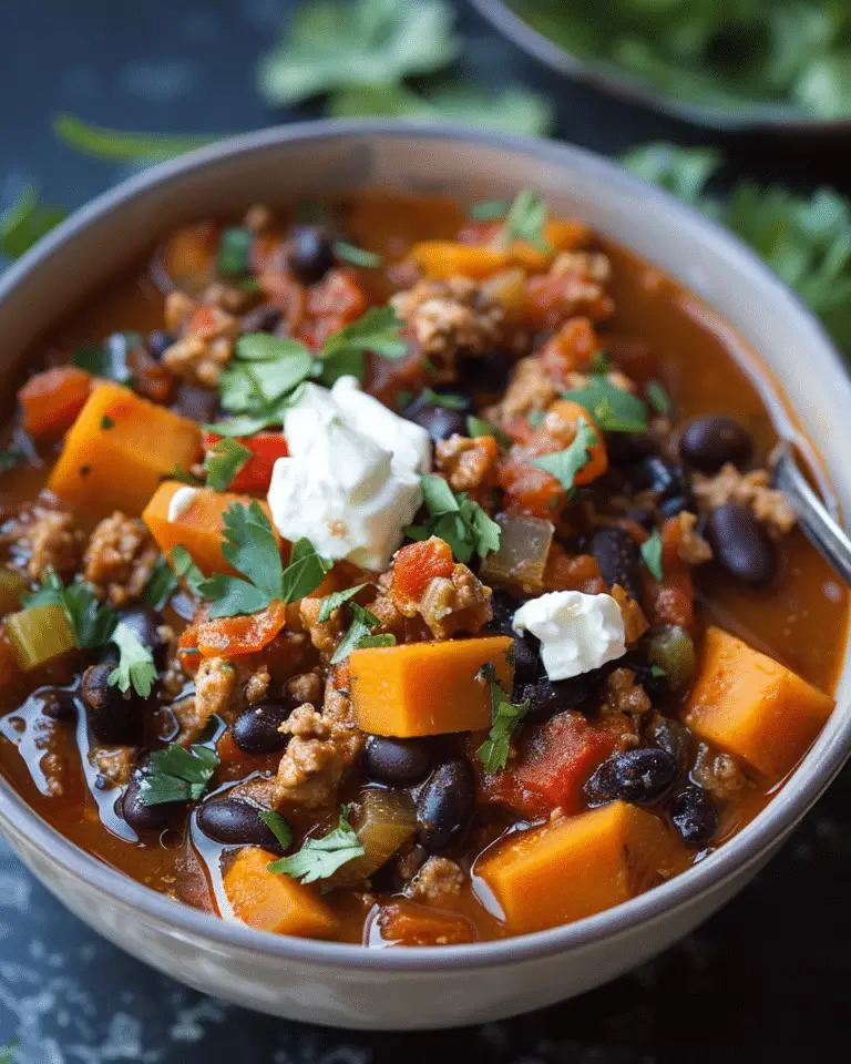 Turkey Sweet Potato Chili