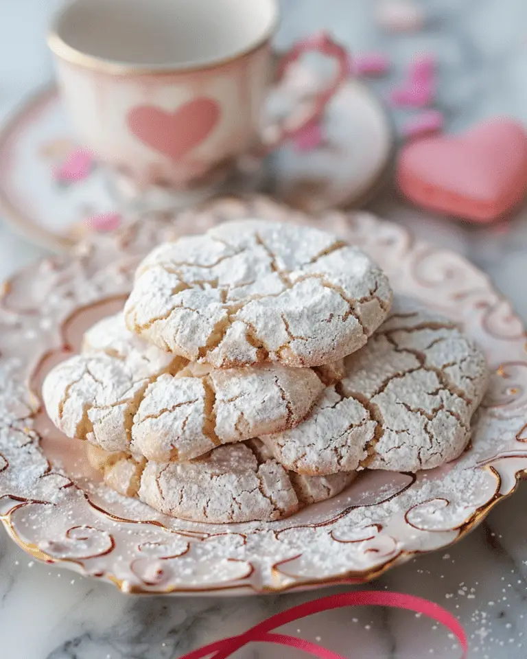 Valentine Crinkle Cookies