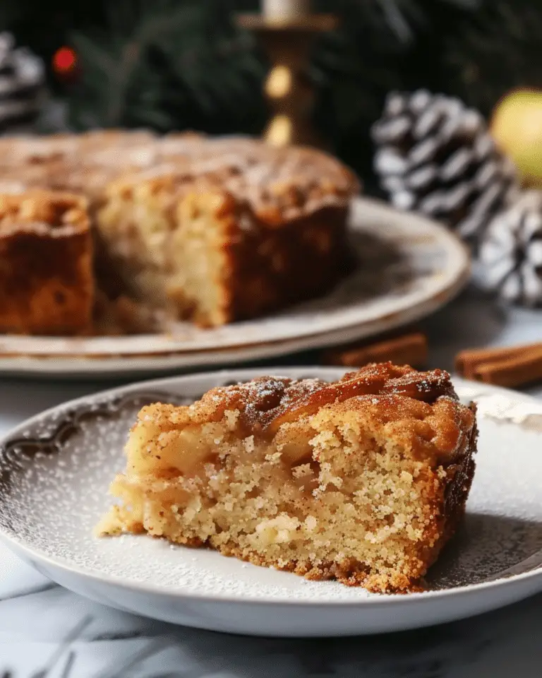 Vegan Apple Cake with Cinnamon Sugar Topping