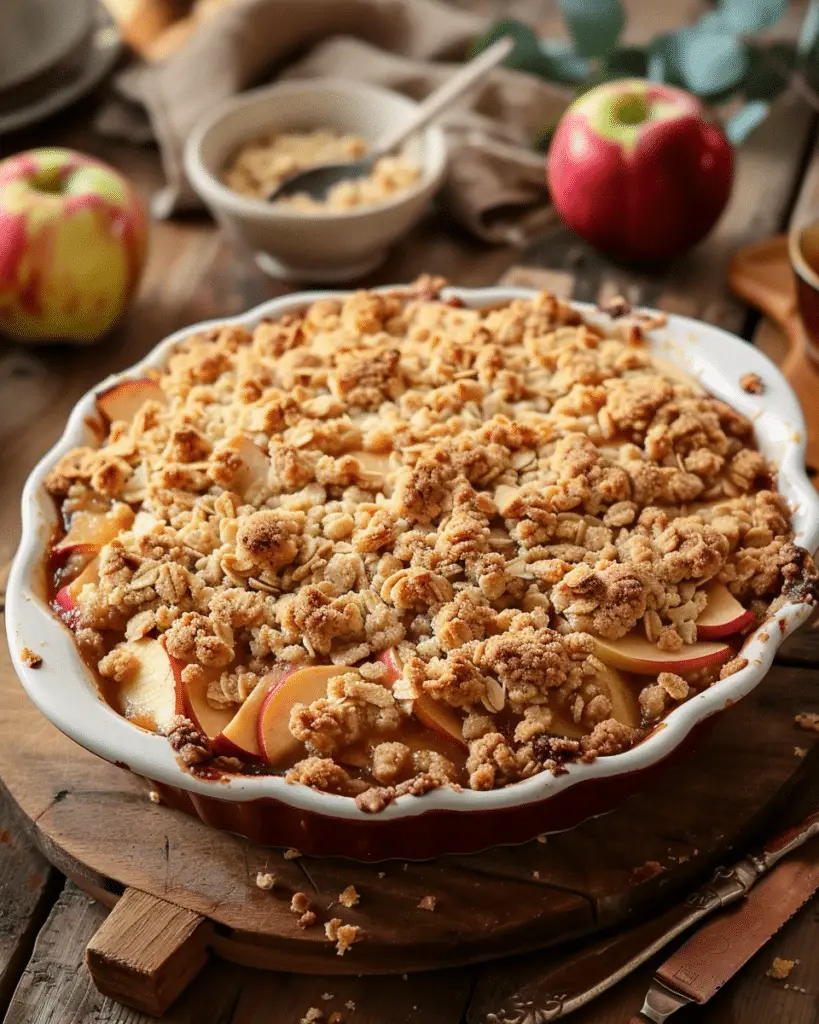 Apple Crumble Breakfast Bake