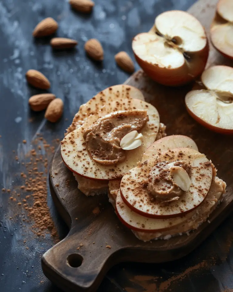 Apple Slices with Cinnamon Almond Butter