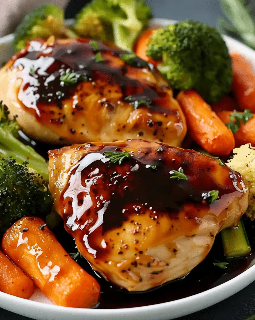 Balsamic Glazed Chicken and Veggies