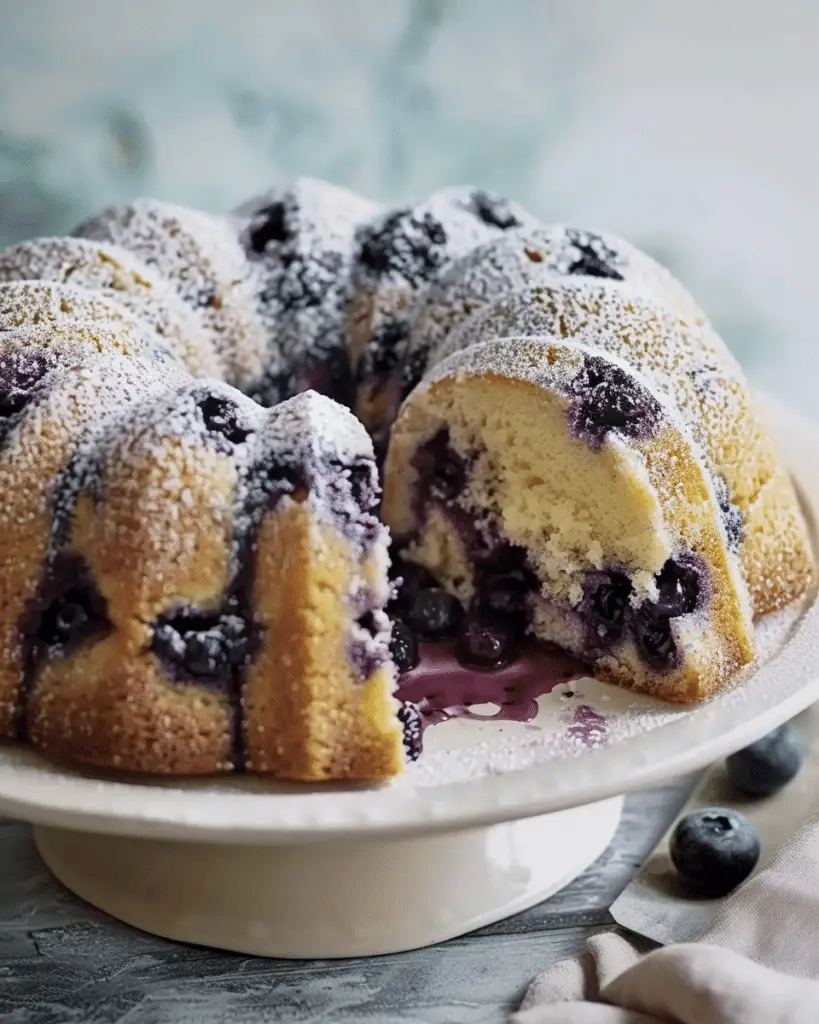 Blueberry Breakfast Bundt Cake