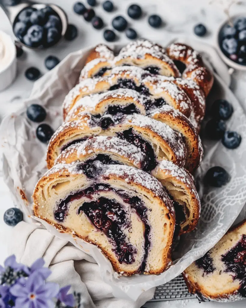 Blueberry Cream Cheese Babka