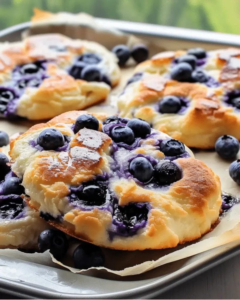 Blueberry Fluffy Cottage Cheese Cloud Bread