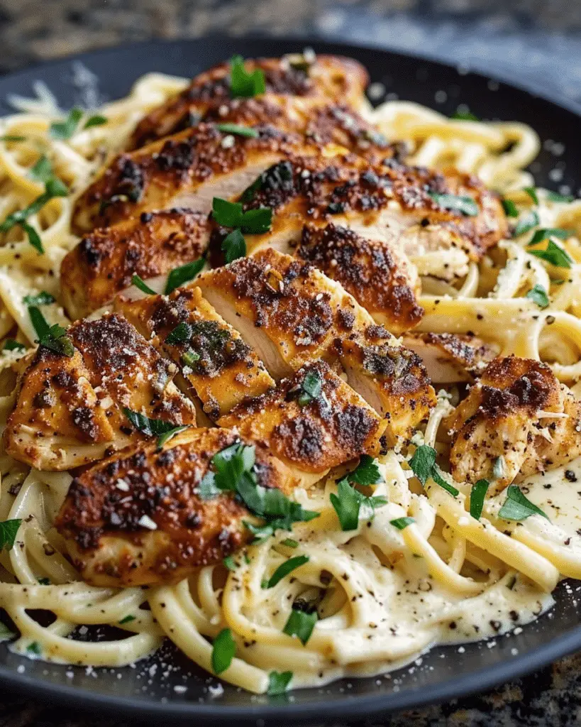 Cajun Chicken & Creamy Parmesan Linguine