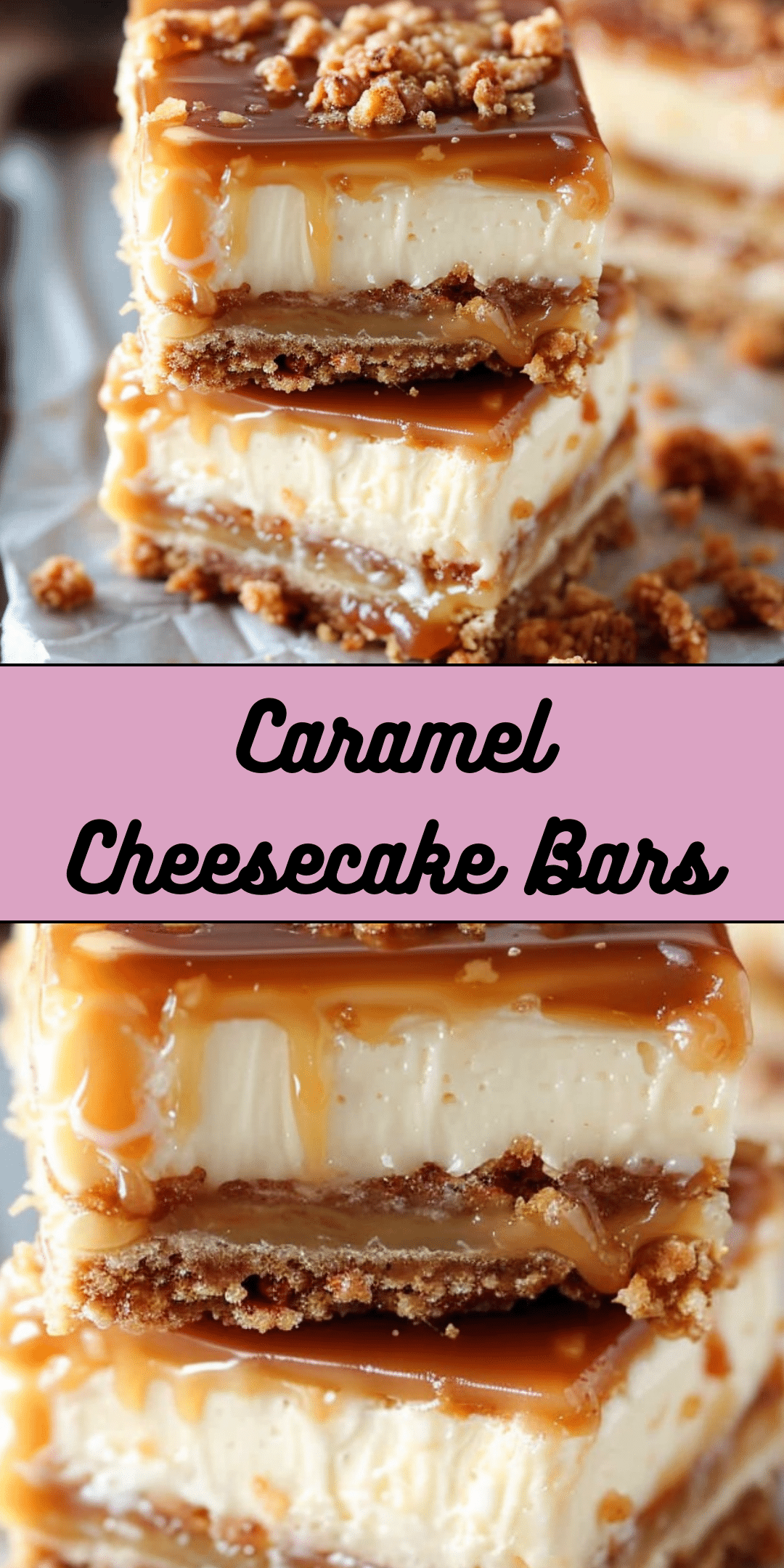 Caramel Cheesecake Bars - Cooking With Blog
