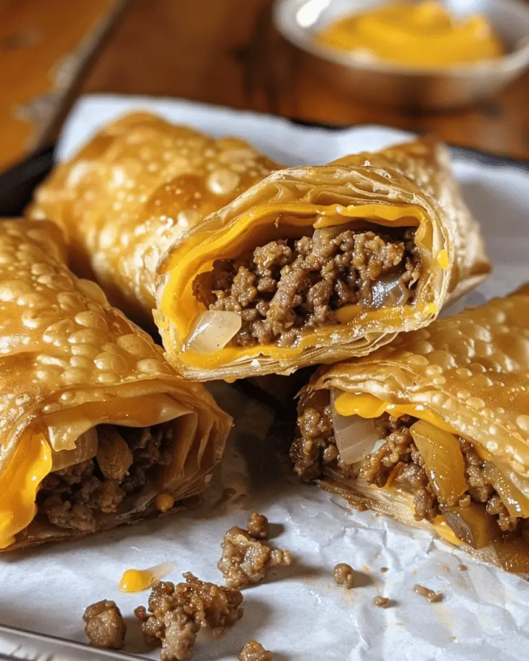 Cheeseburger Eggrolls