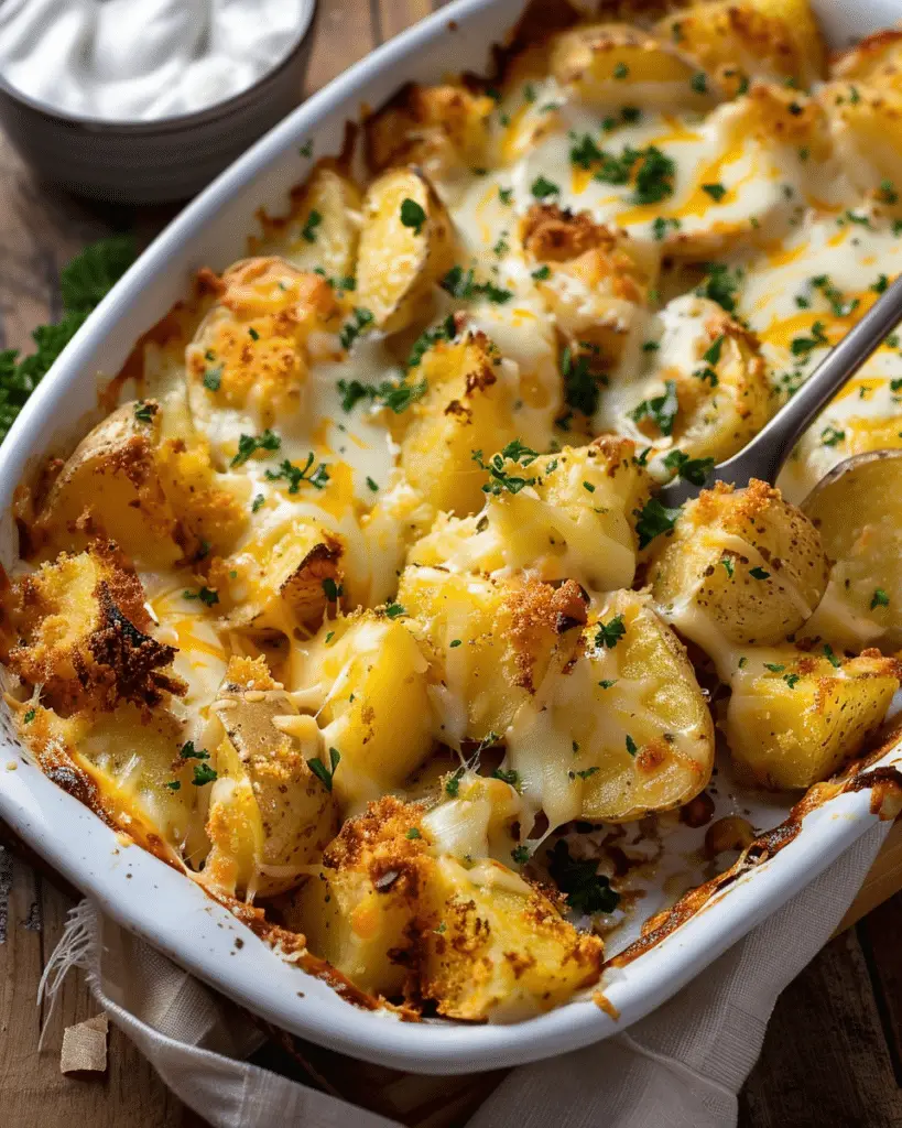 Cheesy Ranch Oven Roasted Potatoes