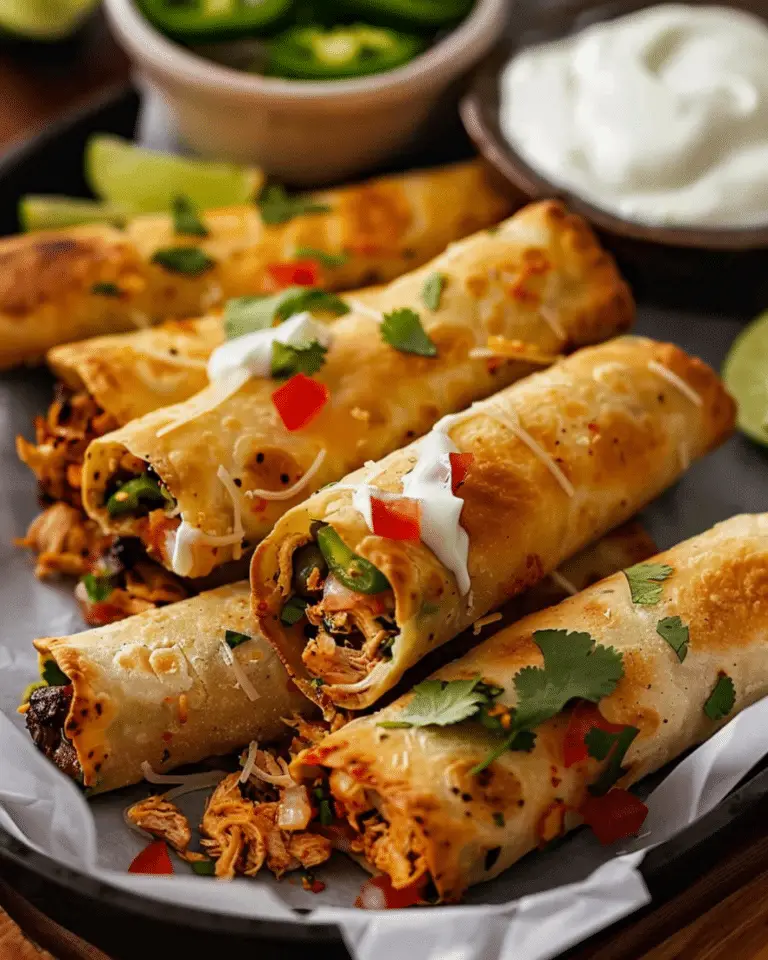 Chicken Flautas (Crispy Rolled Tacos)