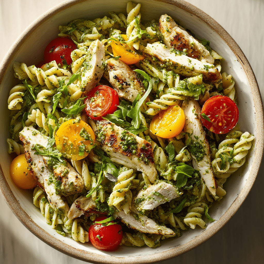 Chicken Pesto Pasta Salad