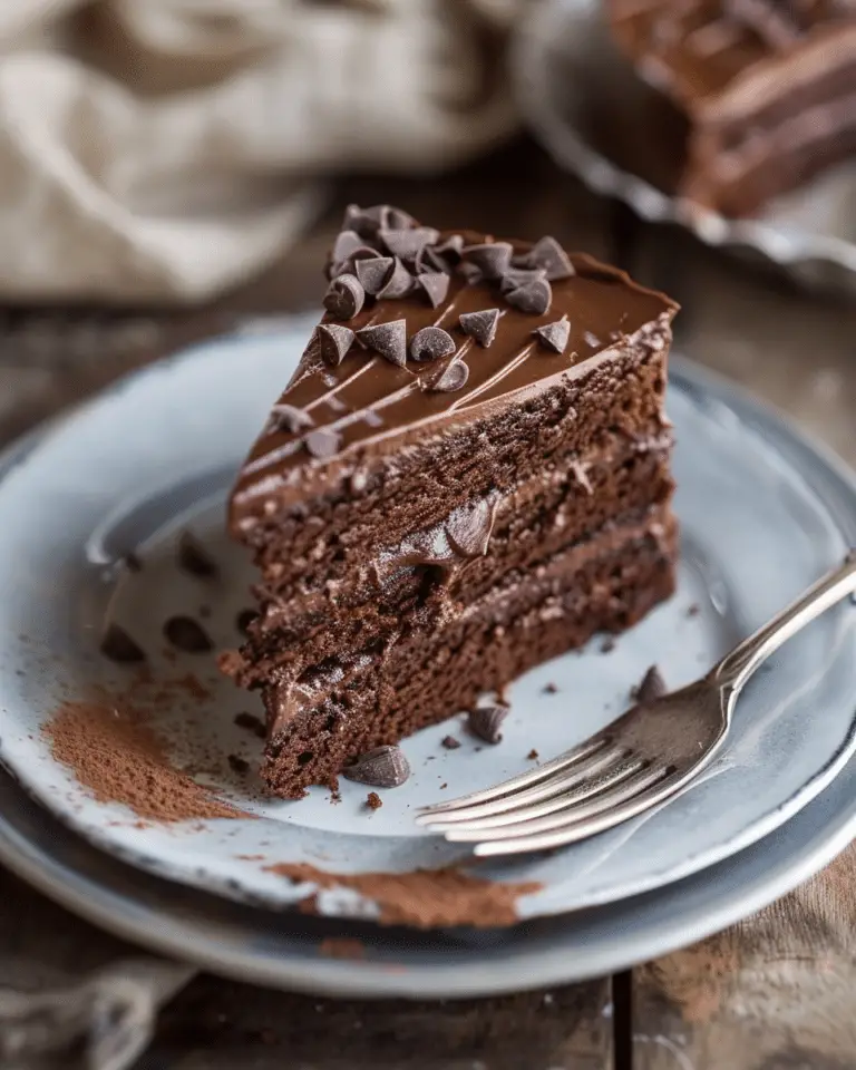 Chocolate Banana Cake with Silky Chocolate Cream