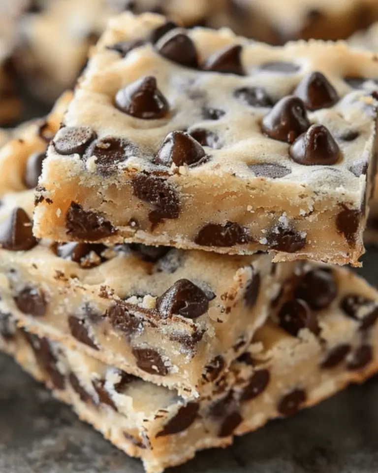 Chocolate Chip Shortbread Cookie Bars