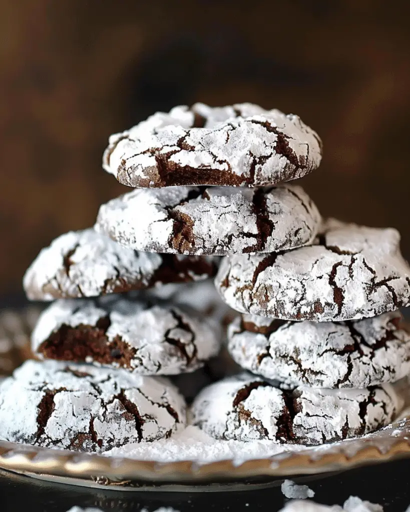 Chocolate Crinkle Cookies