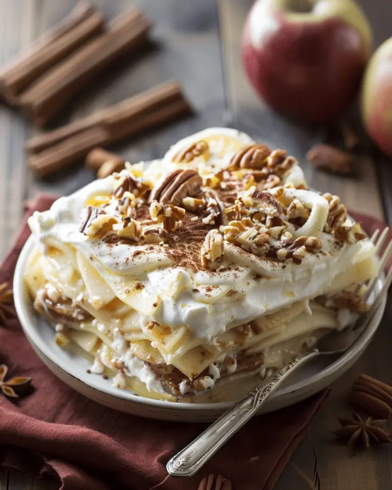 Cinnamon Roll Apple Lasagna