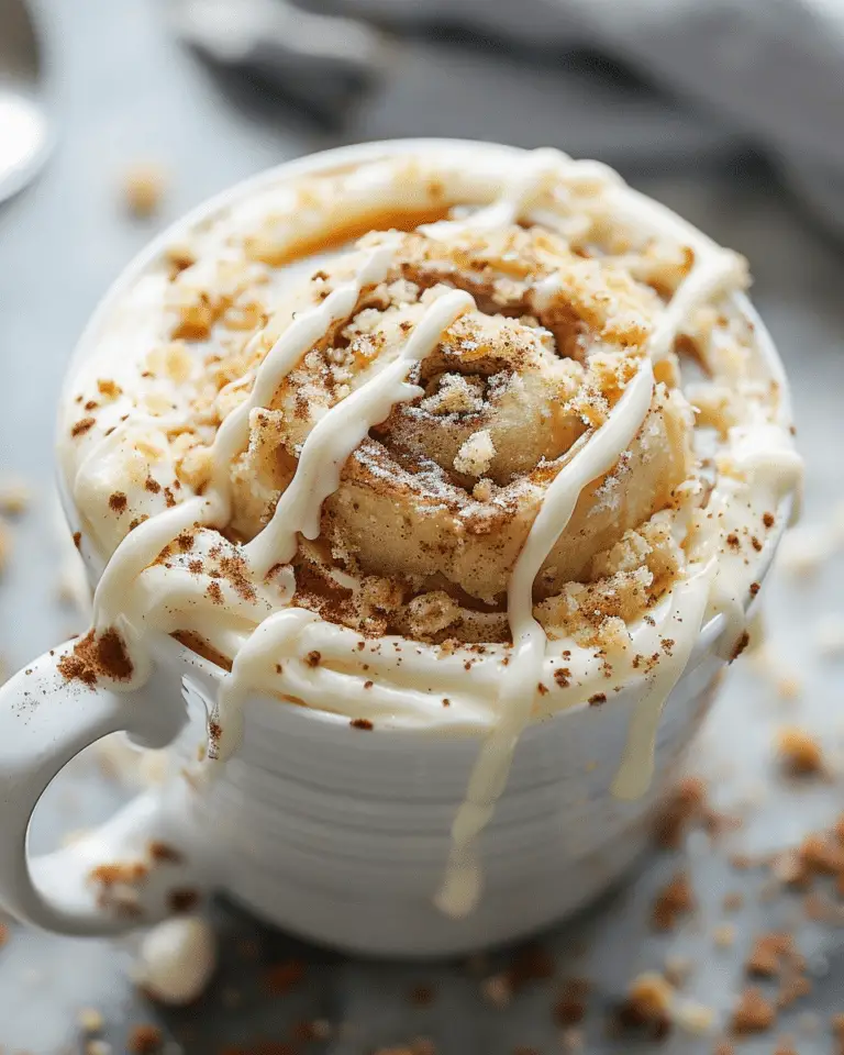Cinnamon Roll in a Mug