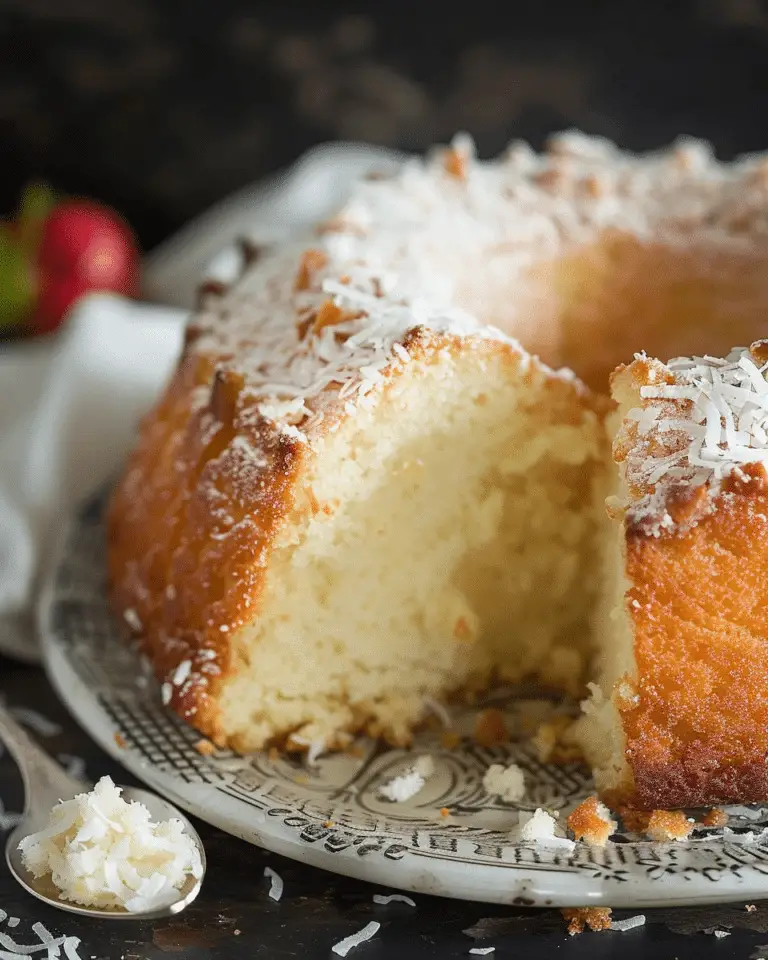 Coconut Cream Cheese Pound Cake