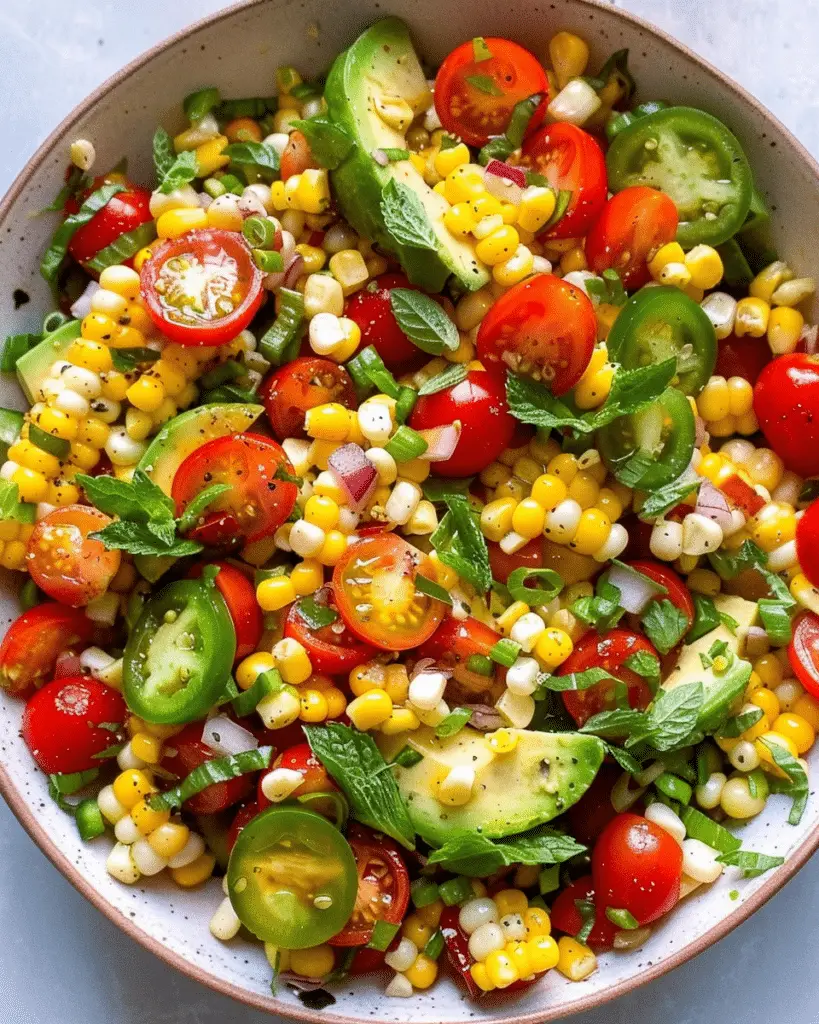 Corn Tomato Avocado Salad