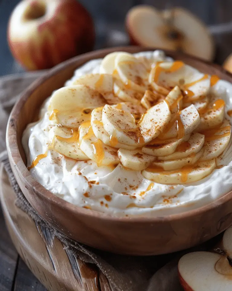 Creamy Greek Yogurt Caramel Apple Dip