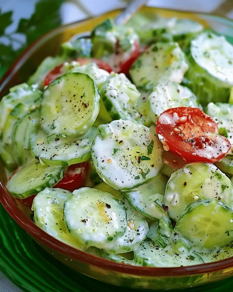 Creamy Italian Cucumber Salad