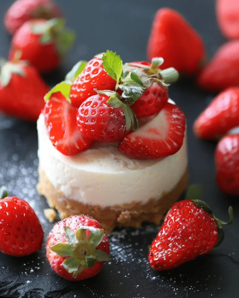 Creamy Protein Cheesecake-Filled Strawberries for a Guilt-Free Sweet Treat