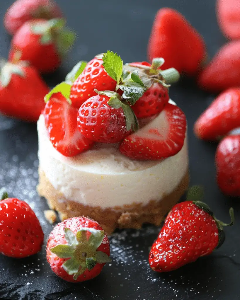 Creamy Protein Cheesecake-Filled Strawberries for a Guilt-Free Sweet Treat
