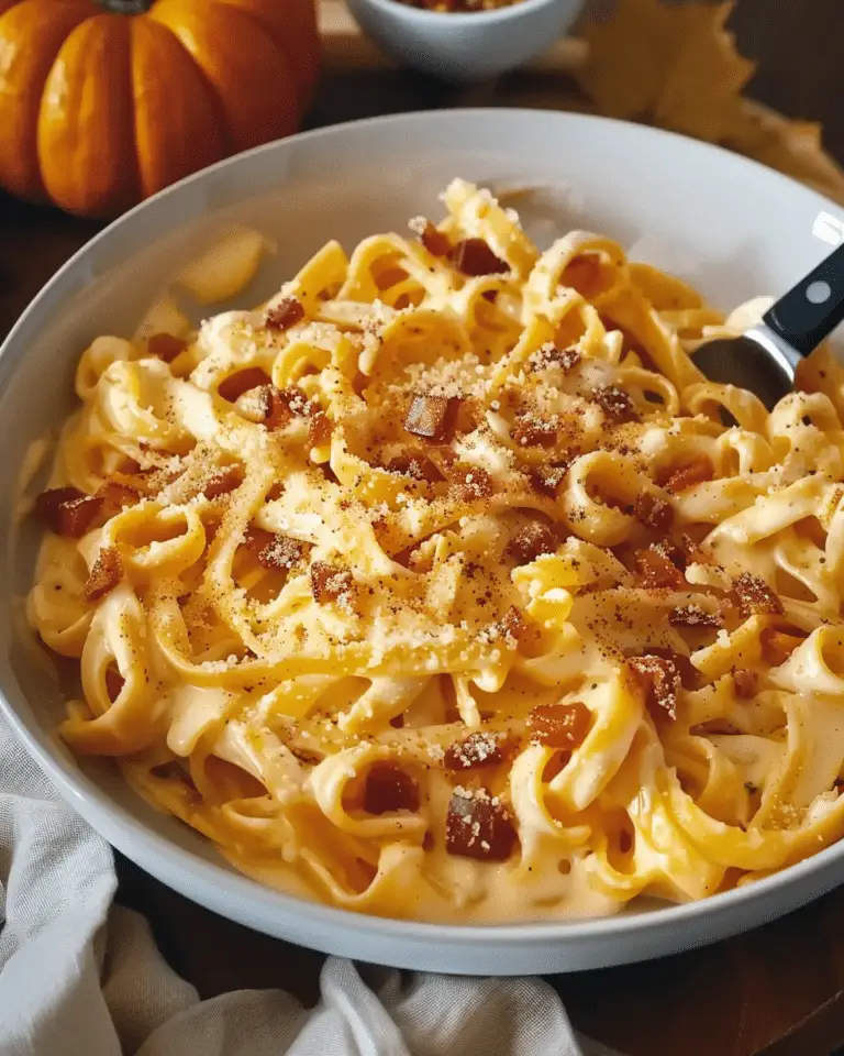 Creamy Pumpkin Alfredo Pasta