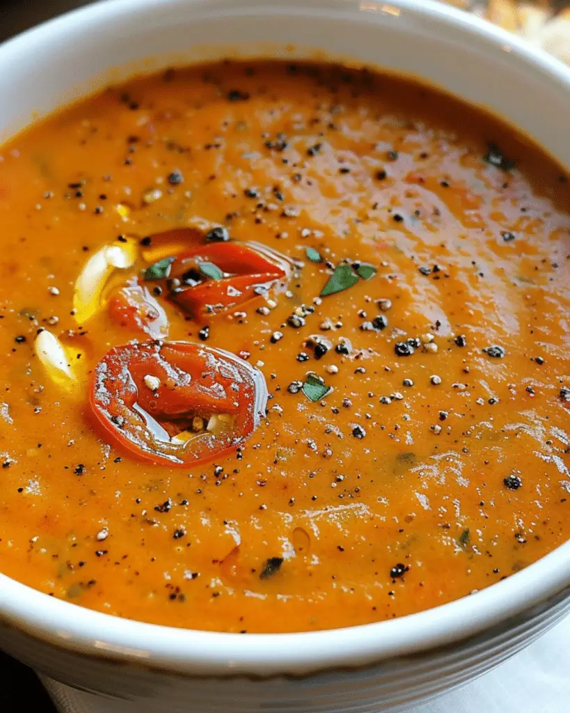 Creamy Roasted Garlic Tomato Soup