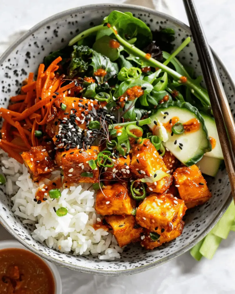 Crispy Korean Gochujang Tofu